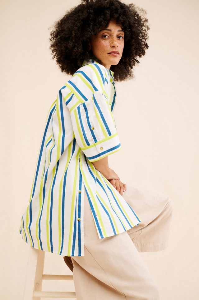 The Boxy Striped Button Down #2