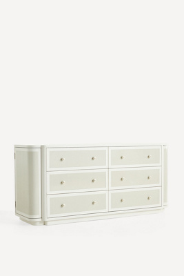 Tabitha Lacquer Six-Drawer Dresser