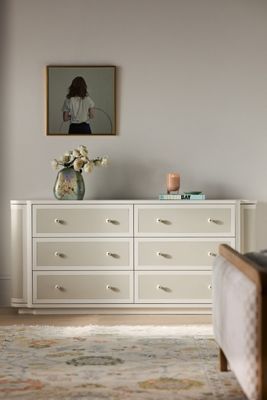 Tabitha Lacquer Six-Drawer Dresser