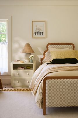 Tabitha Lacquer Two-Drawer Nightstand