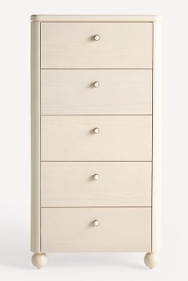 ANTHROPOLOGIE TASHA LACQUER FIVE-DRAWER DRESSER 