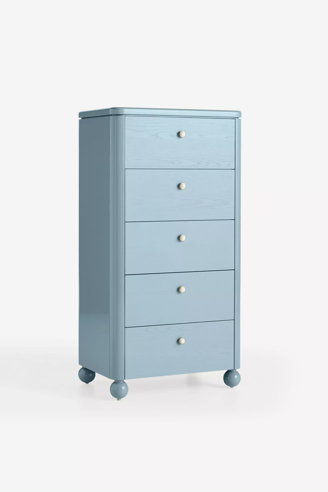 Tasha Lacquer Five-Drawer Dresser - thumbnail 8