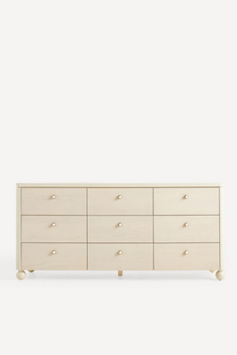 Anthropologie Tasha Lacquer Poplar Wood Nine-drawer Dresser