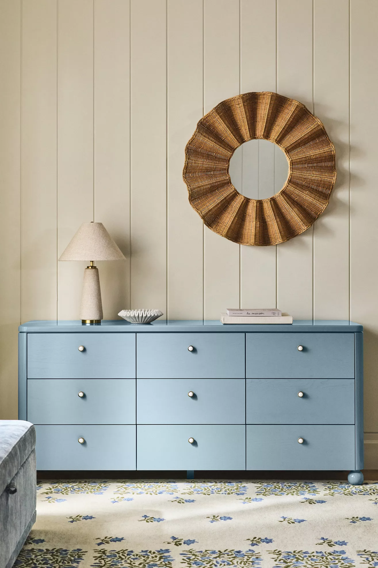 Tasha Lacquer Nine-Drawer Dresser