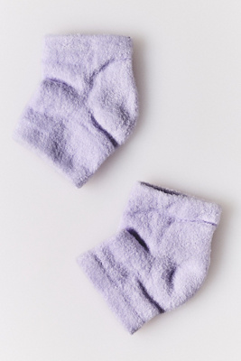 Voesh Moisturizing Heel Socks Set In Purple