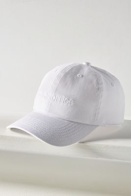 Shop Intentionally Blank Out Of Office Baseball Cap In White