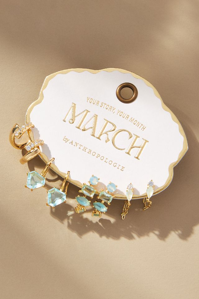 Anthropologie birthstone earrings discount