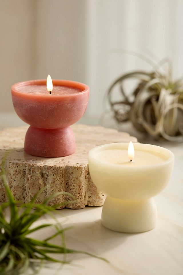 Flameless Rustic Pillar Candle, Low #2