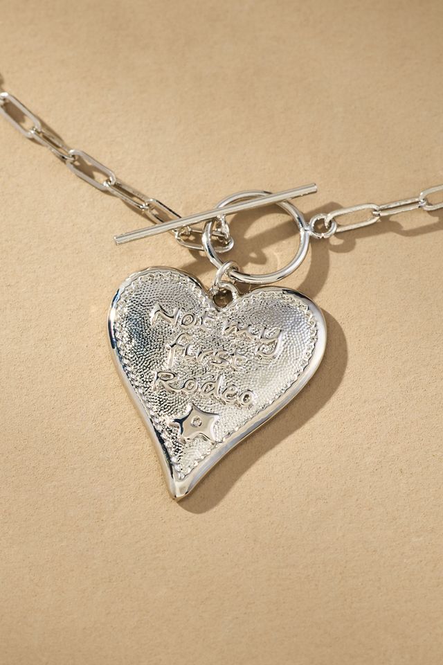Not My First Rodeo Heart Charm Necklace #1