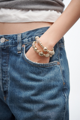 即発! Anthropologie ハンドメイドMorning Dew Bracelet Botanical Month Bracelets from HumanKind Fair Trade