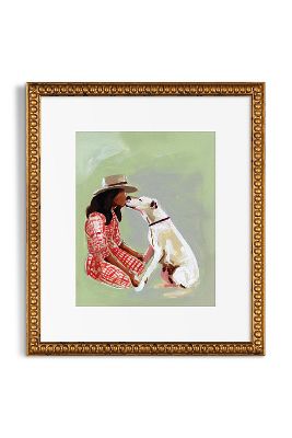 Artfully Walls Puppy Dog Kisses In Gold