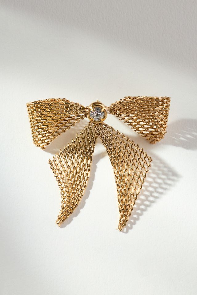 Chainmail Bow Drop Earrings #3