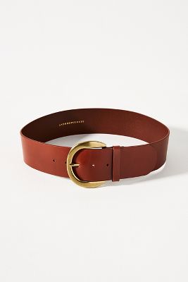 By Anthropologie Vintage Wide Belt In Brown