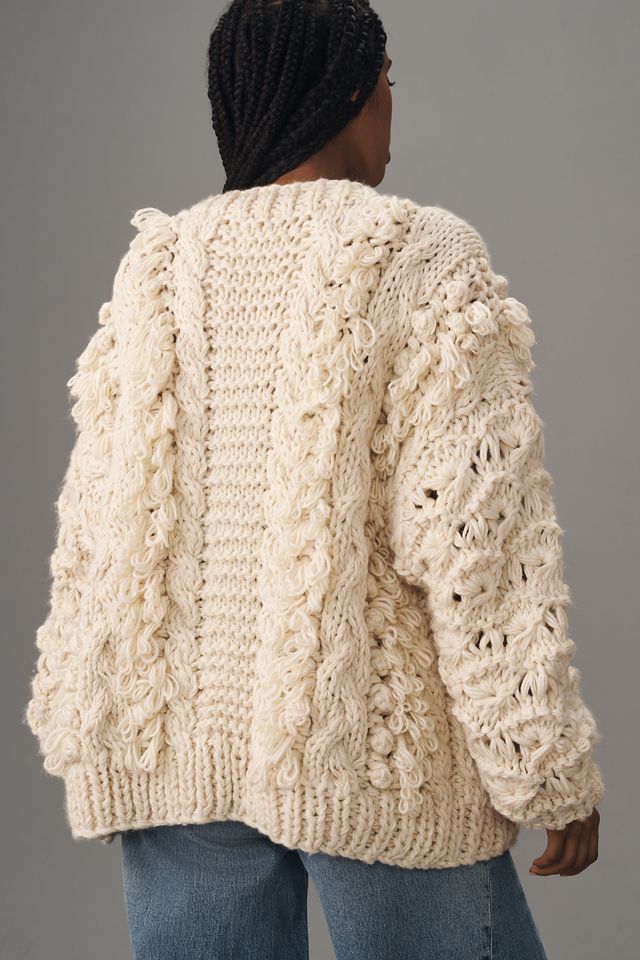 By Anthropologie Loopy Shine Cardigan Sweater | Anthropologie