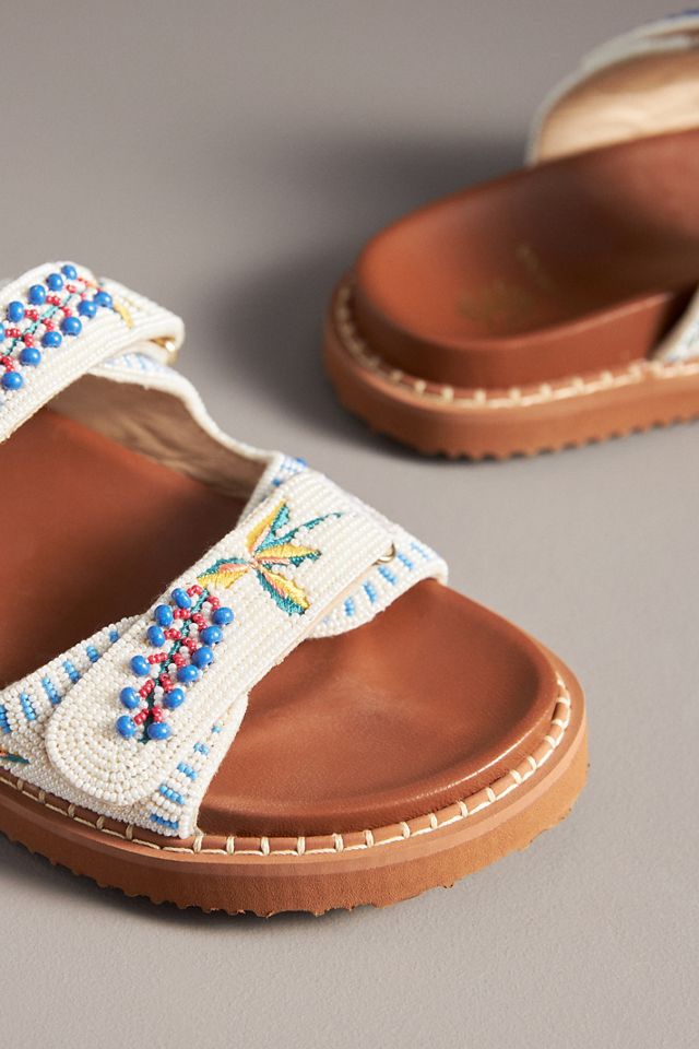 De Siena Beaded Slide Sandals #2