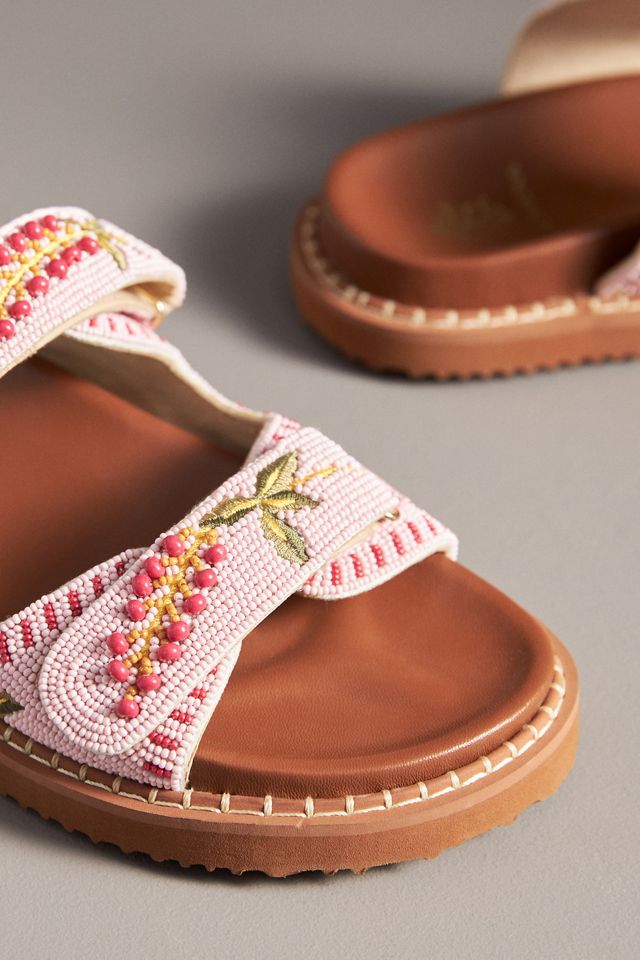 De Siena Beaded Slide Sandals #2