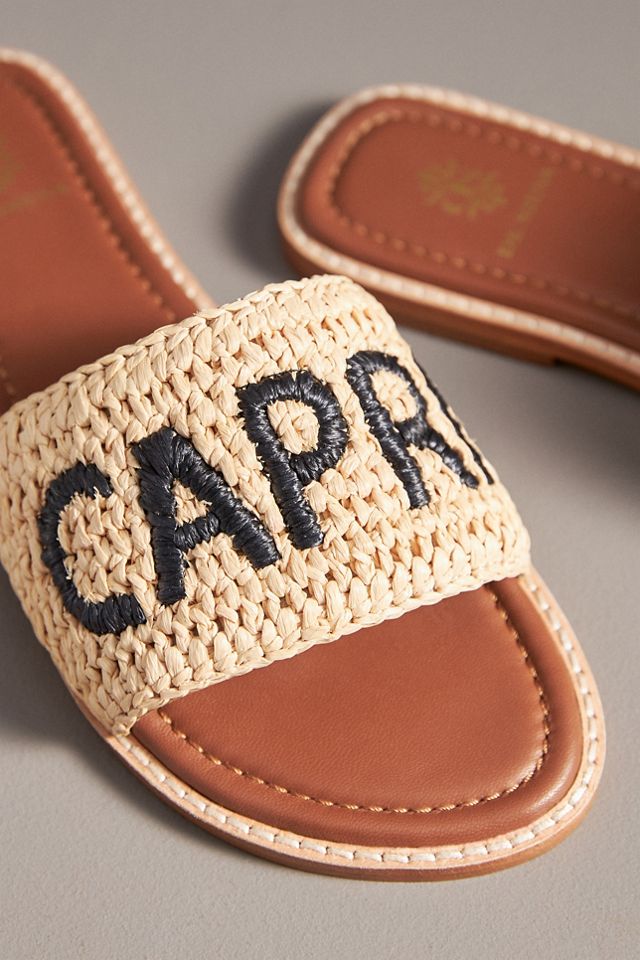De Siena Destination Raffia Slide Sandals #2