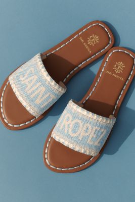 De Siena Destination Beaded Slide Sandals