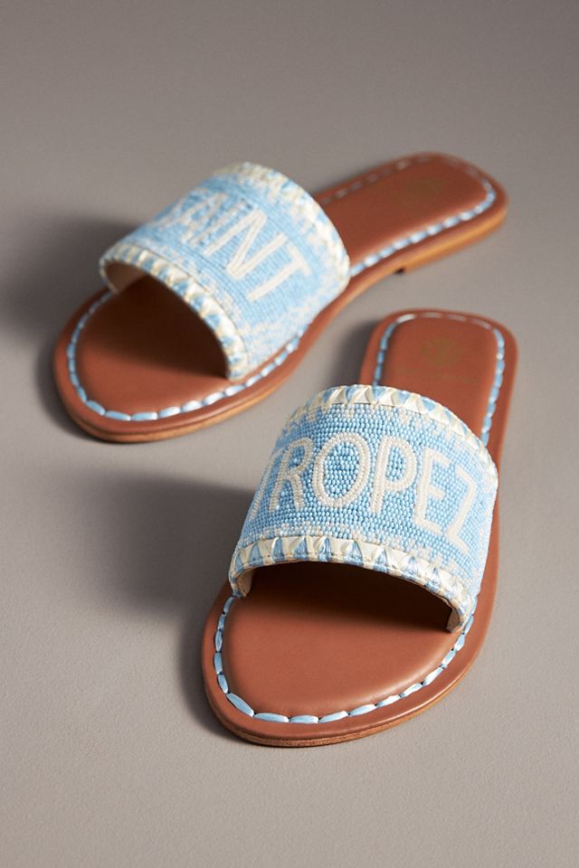 De Siena Destination Beaded Slide Sandals #2