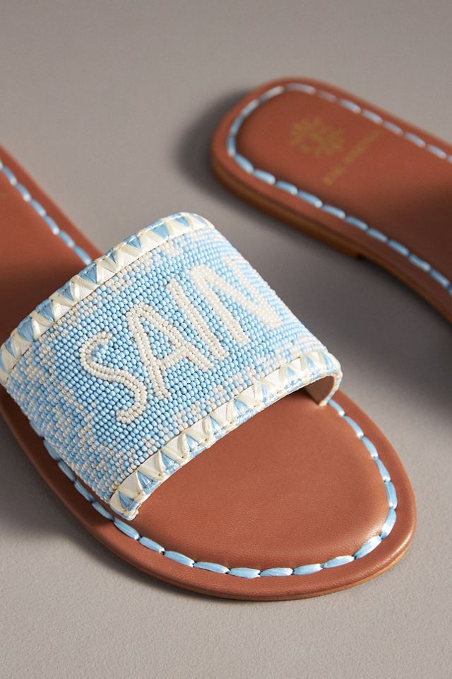 De Siena Destination Beaded Slide Sandals #3