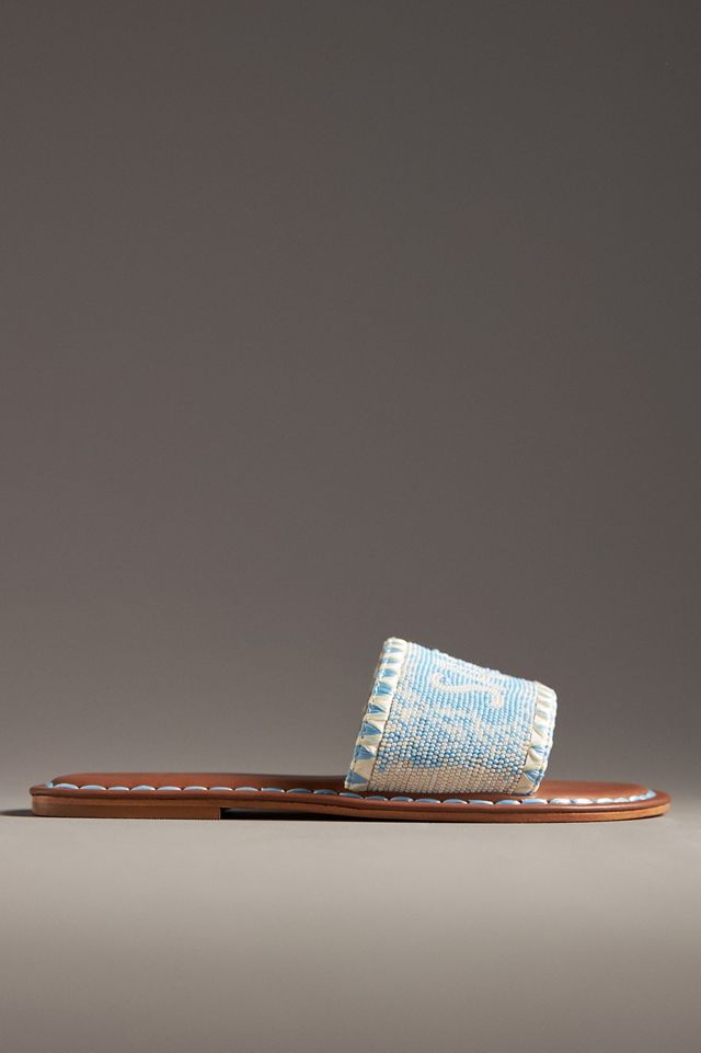 De Siena Destination Beaded Slide Sandals #1