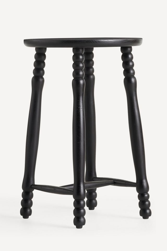 Pierre Turned Wood Counter Stool #3