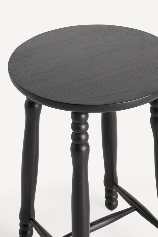 Pierre Turned Wood Counter Stool #4