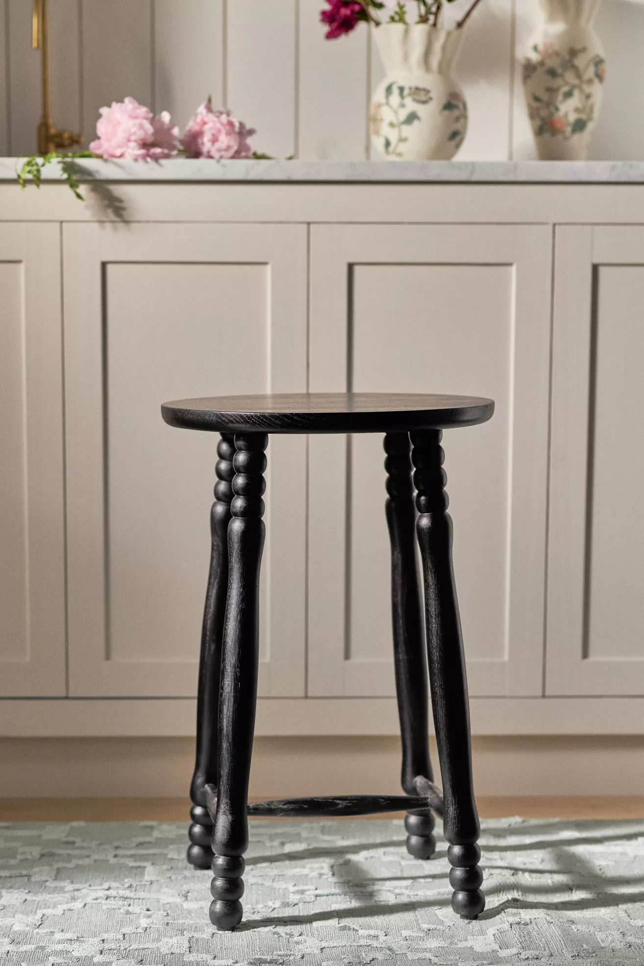 Pierre Turned Wood Counter Stool - thumbnail 5