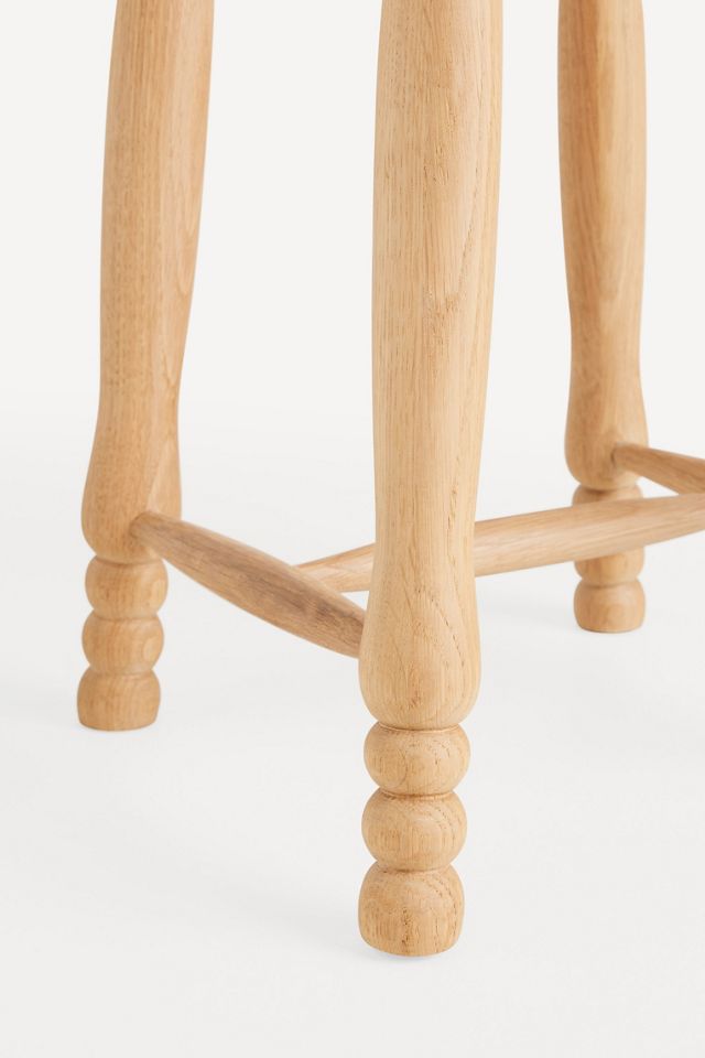 Pierre Turned Wood Counter Stool #2