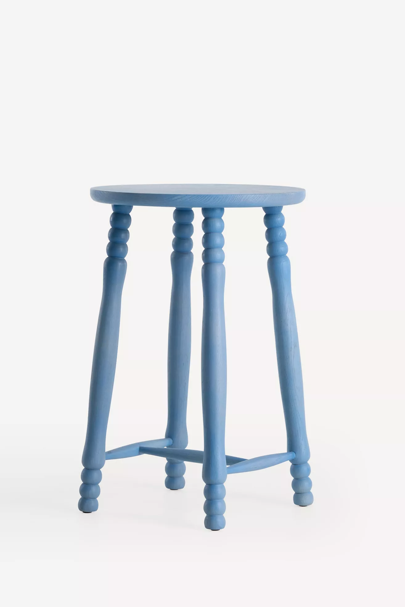 Pierre Turned Wood Counter Stool - thumbnail 2