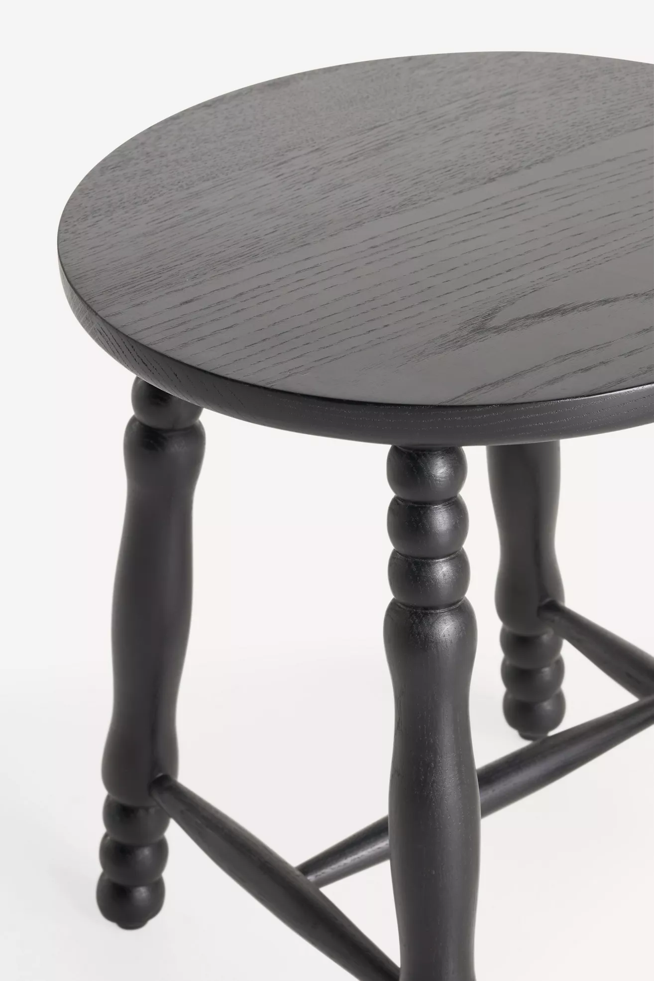 Pierre Turned Wood Stool - thumbnail 5