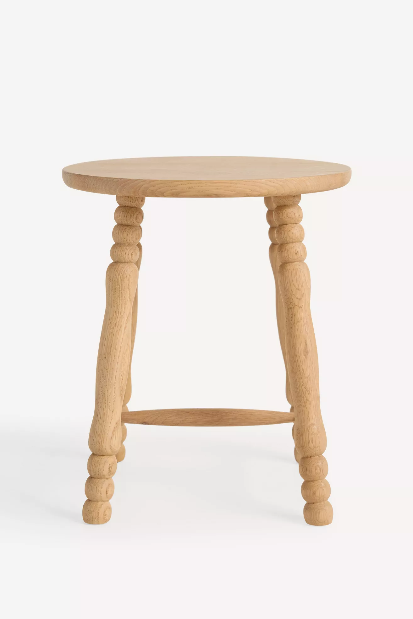 Pierre Turned Wood Stool - thumbnail 10