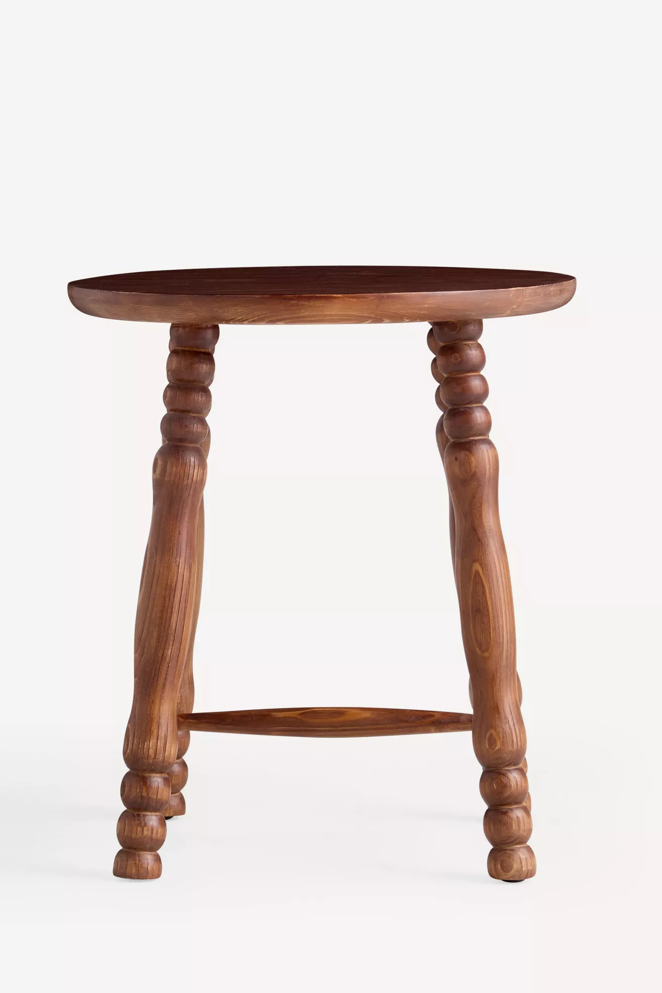 Pierre Turned Wood Stool - thumbnail 6