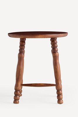 Roma Turned Wood Stool