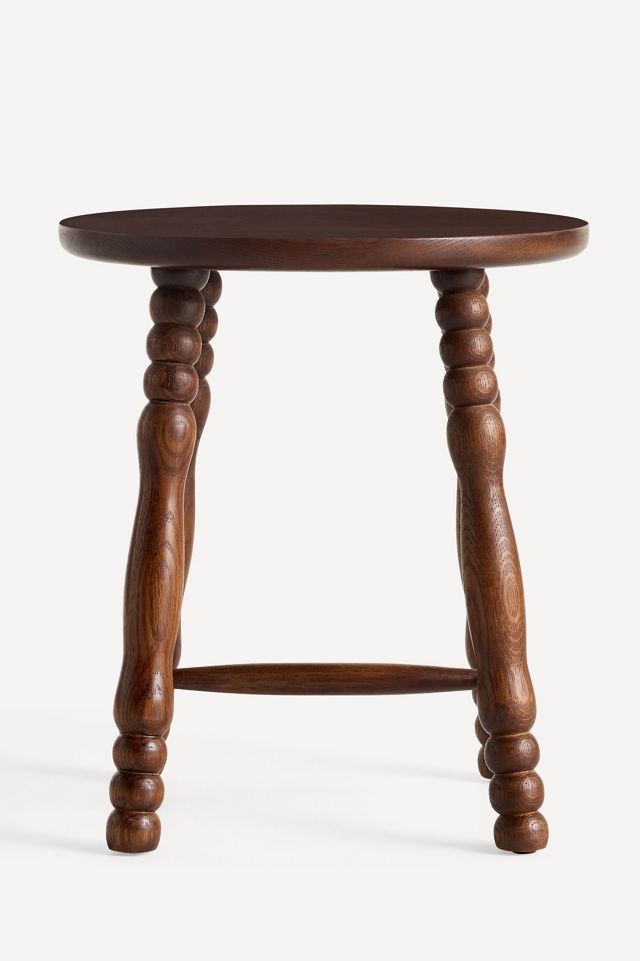 Roma Turned Wood Stool #2
