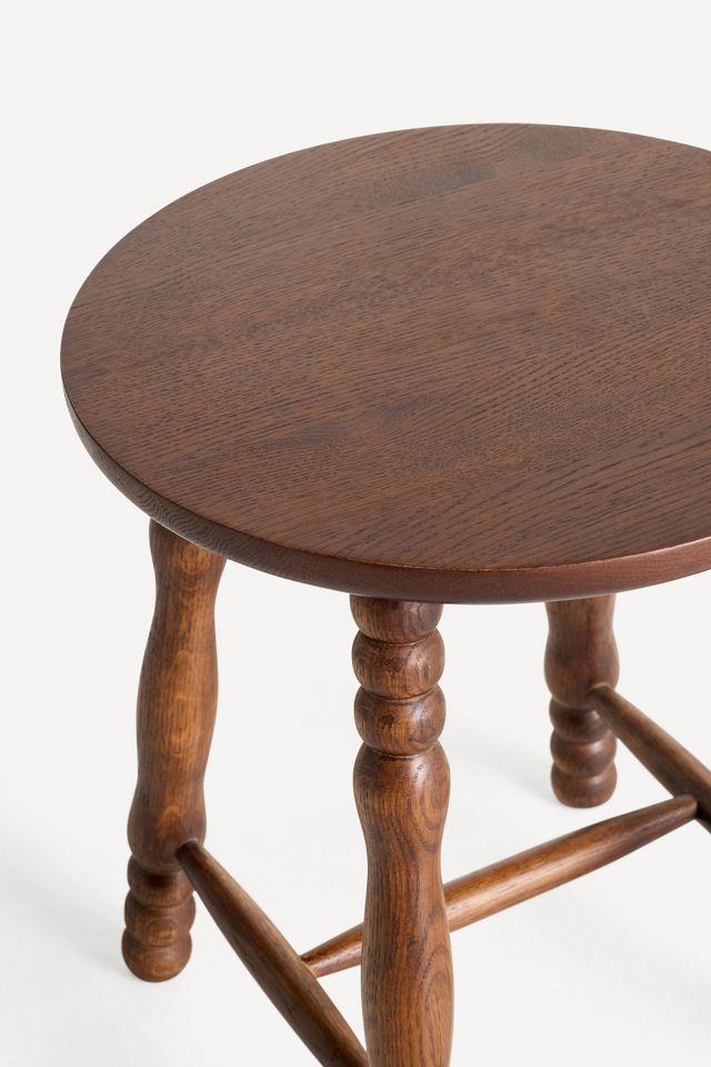 Roma Turned Wood Stool #5