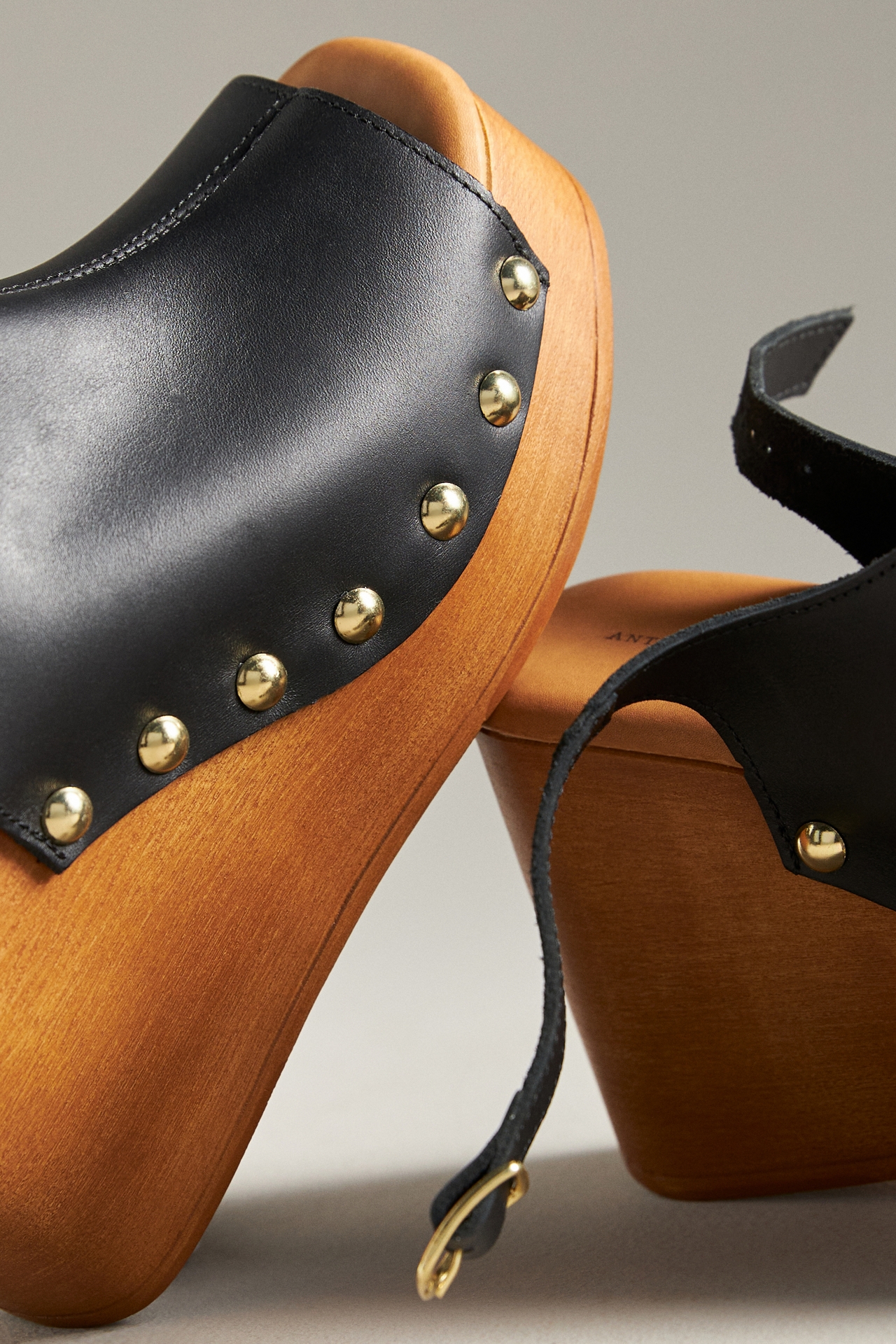 By Anthropolgie Slingback Wood-Bottom Heels