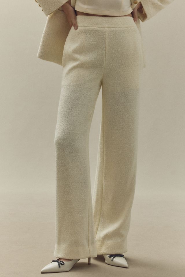 Endless Rose Tweed Wide-Leg Pants #1