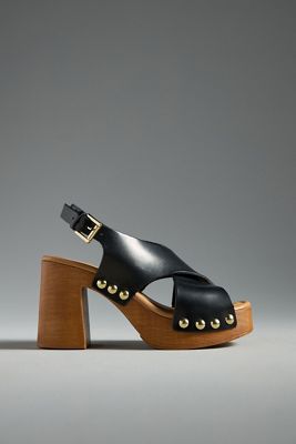 By Anthropologie Wood-Bottom Mule Heels | Anthropologie