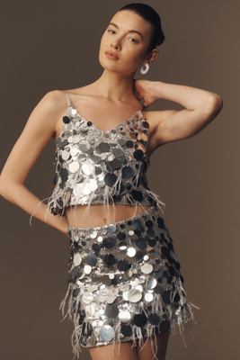 WALTER BAKER DYNAH SEQUIN TOP 