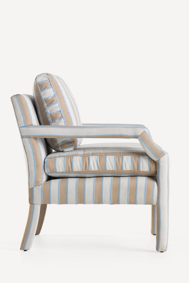 Delaney Woven Stripe Accent Chair #2