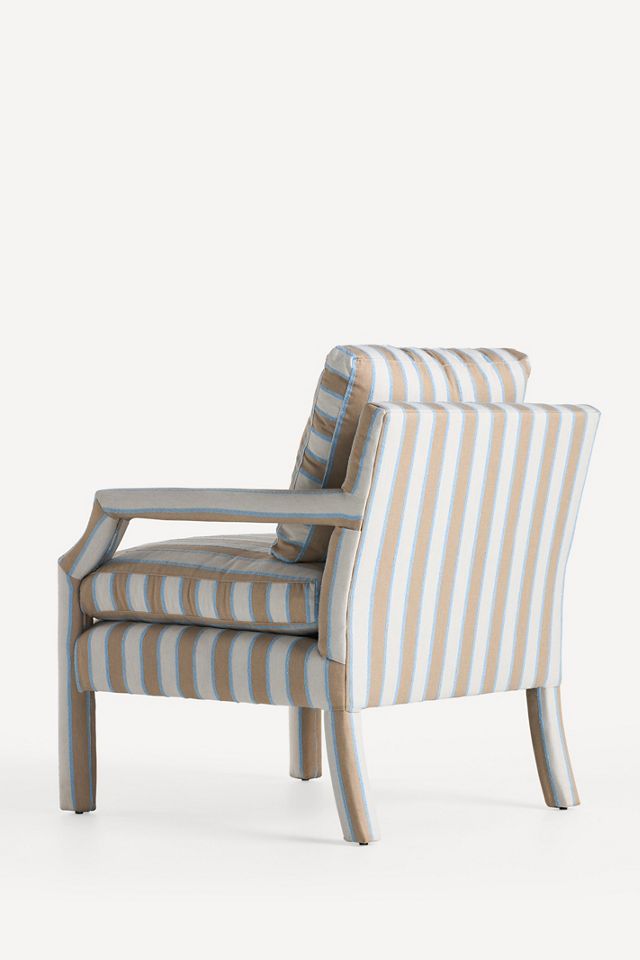 Delaney Woven Stripe Accent Chair #3