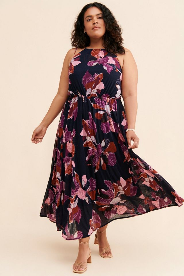 Tiered Halter Maxi Dress #3