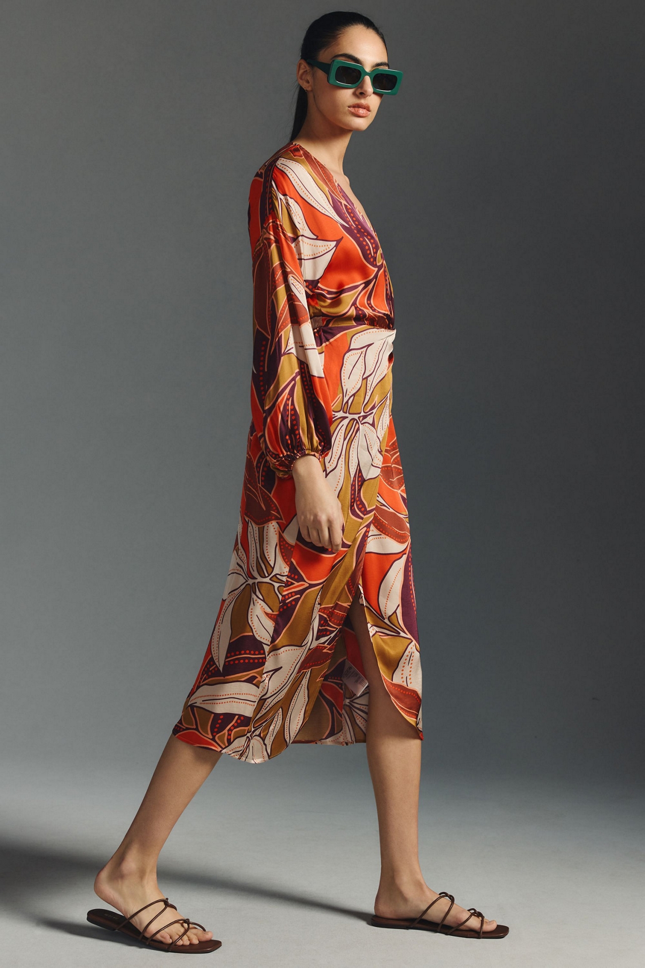 Floral Printed Midi Dress