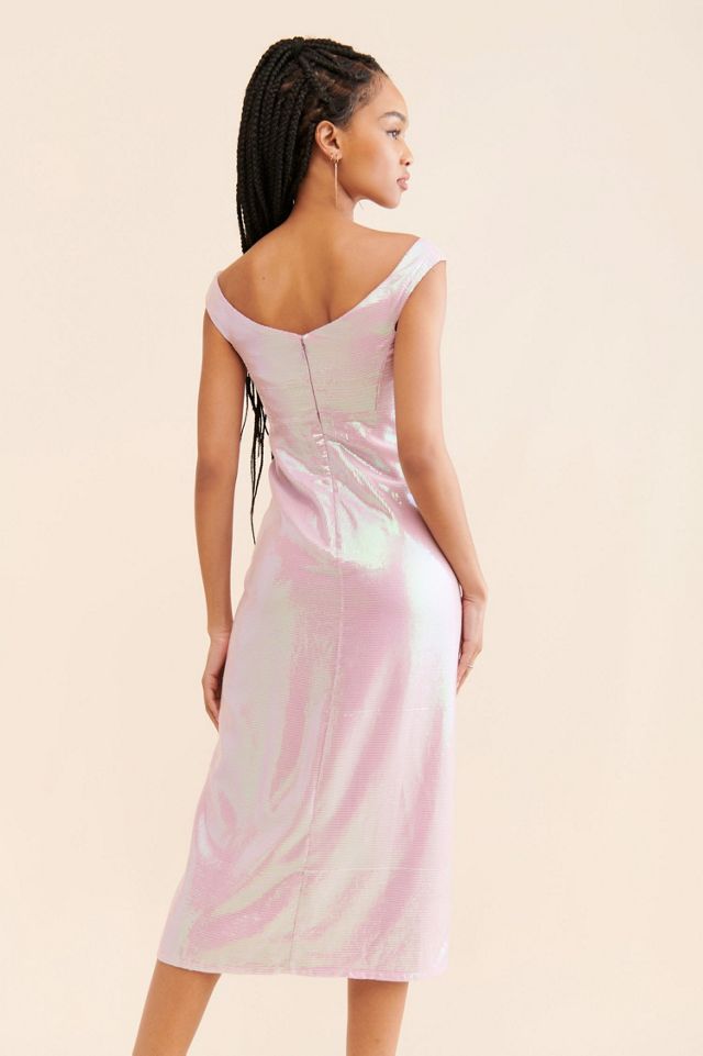 Let Me Be Off-The-Shoulder Sequin Dress #1