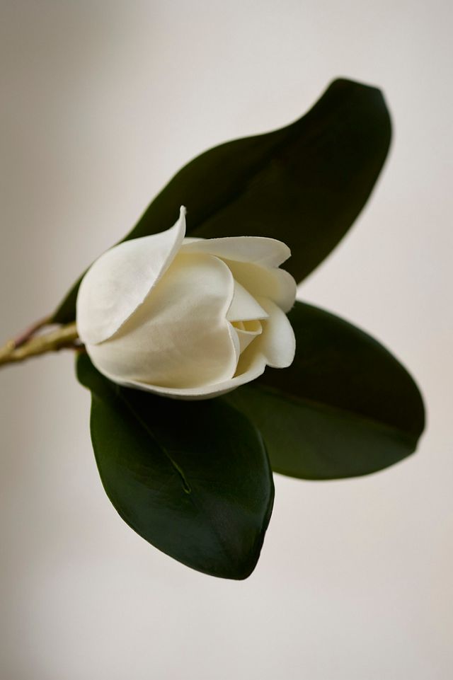 Faux Leafy Magnolia Spray #1