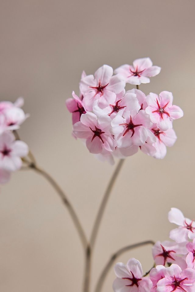Faux Pink Blossom Spray #1