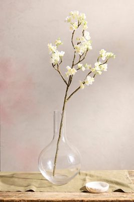 Faux Cream Blossom Spray
