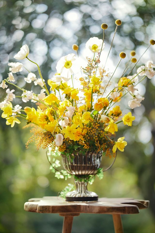 Faux Cosmos Flower Spray #2