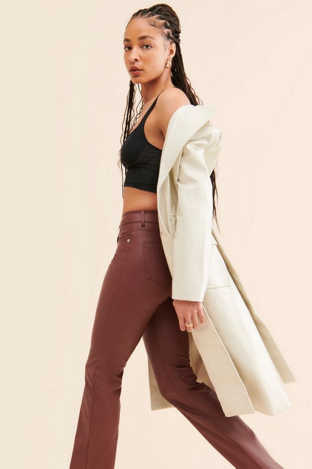 Pilcro The Yaya Mid-Rise Vegan Leather Pants #3
